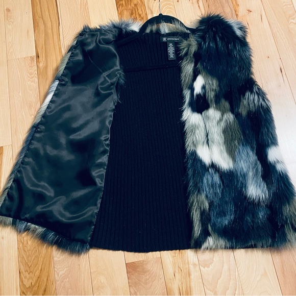 INC International Concepts Black Ribbed Vest - Picture 4 of 5